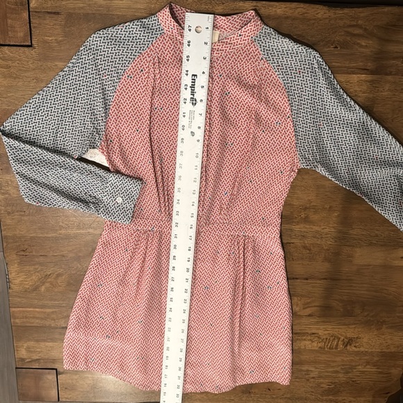 BOY. BAND OF OUTSIDERS 100% SILK PRINTED BUTTON DOWN DRESS SIZE 1 - Picture 12 of 15